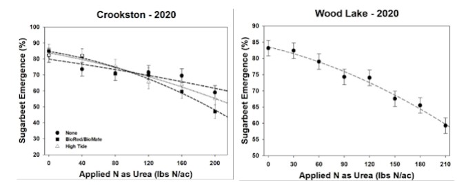 Effect of nitrogen applied as spring urea on sugar beet 