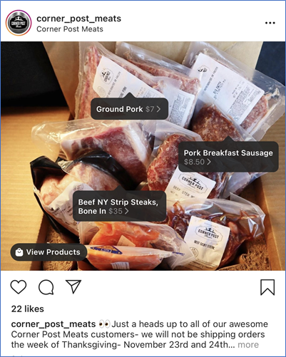 Instagram, by permission from Corner Post Meats