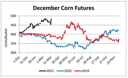 crop cash corn prices 