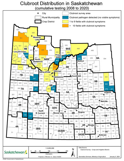 Clubroot map