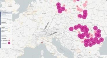 Map 1 Location of ASF-infected wild boar discovered in Italy and other ASF infection locations north and east of this latest discovery.