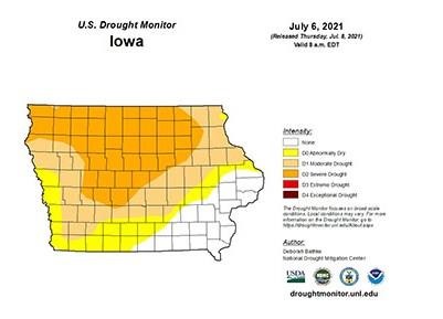 Drought map.