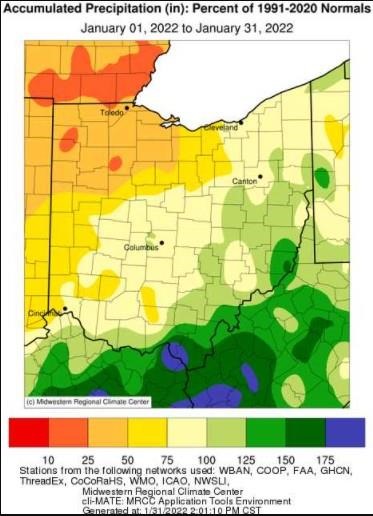 Accumulated precipitation