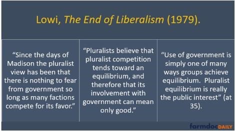 Figure 2. Excerpt from Lowi’s Discussion of Pluralism