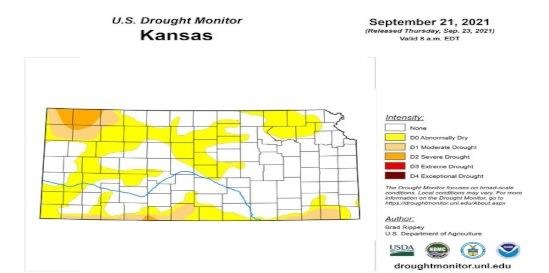 Figure 4. U.S. Drought Monitor Index map 