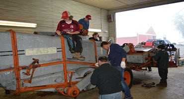 Case IH and 4-H bring a 1938 Case A-6 combine back to life