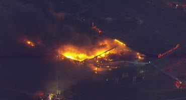 Fire tears through Burlington processing facility