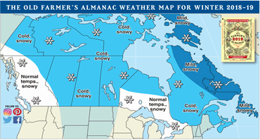 Farmers’ Almanac releases winter forecast
