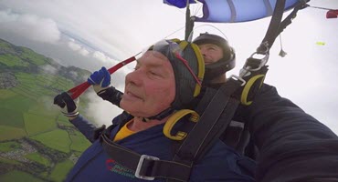 Farmer skydives for charity