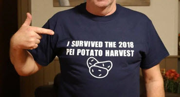P.E.I. t-shirts celebrate harvest survival