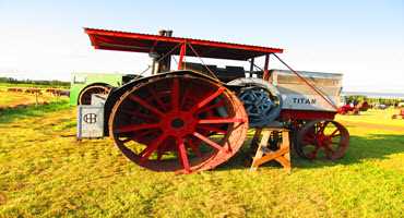 Showing off New Zealand’s oldest tractor
