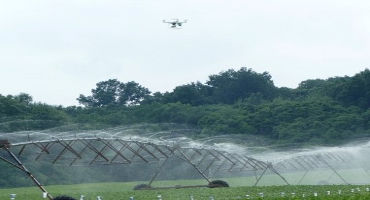 Camera or drone video can help identify center pivot sprinkler repairs