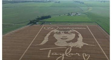 Missouri farm creates Taylor Swift crop art