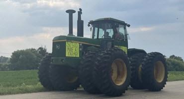 Farmers using tractors to provide smiles and support communities