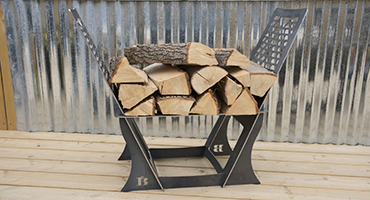 Keep your Firewood Dry and Organized with the Oven Brothers Storage Rack