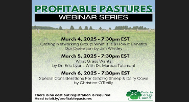 Profitable Pastures 2025 webinar series 