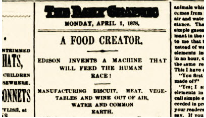 Food machine – April 1, 1878