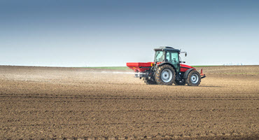 Tractor with spreader