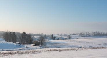 Farm in winter