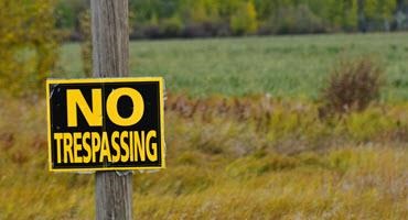 No trespassing