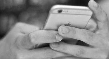 Hands on phone