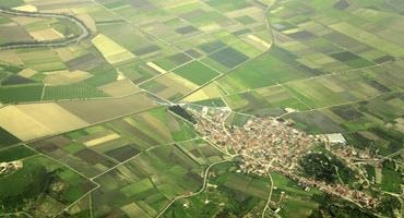 Town and farmland