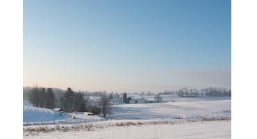 Farm in winter