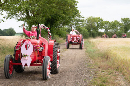 Pink ladies tractor run