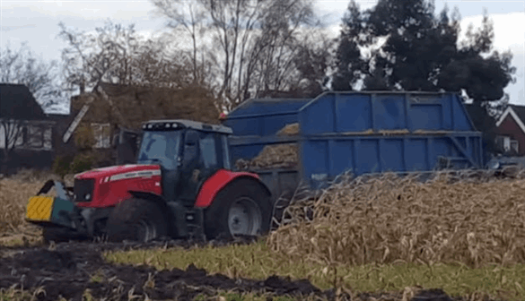 Tractor Gets Stuck In Mud