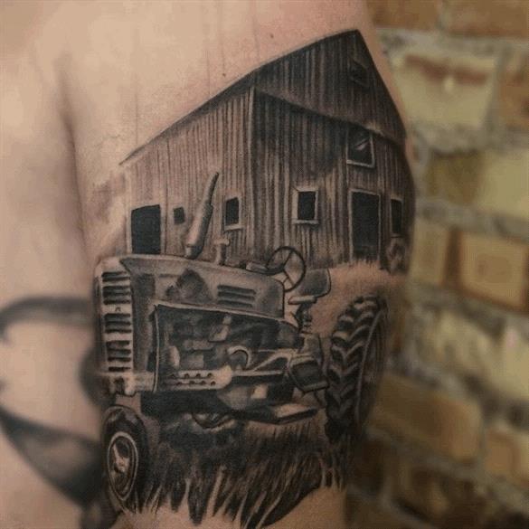 60 Farming Tattoos For Men  Agriculture Design Ideas