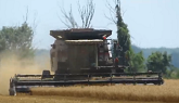 Gleaner R65 Harvesting Wheat