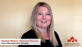 Farm Management Canada Executive Director Heather Watson Invites you to #AgExConf20!