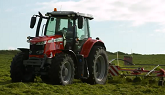 The Massey Ferguson TD 524 DN Tedder and MF 6718 S tractor at work