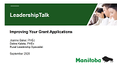 Improving Your Grant Applications