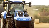New Holland Methane Power production tractor at work