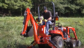 Remove and Install Backhoe on MF GC1700 Tractors