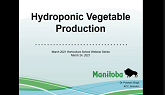 Manitoba Horticulture - Hydroponic Vegetable Production