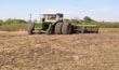 Tractor Pulling Drill In Saskatchewan