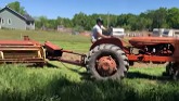 Allis-Chalmers WD45 and New Holland 469 haybine cutting hay “no talking”