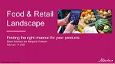 Getting Into Retail 1: Food and Retail Landscape