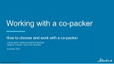 Introduction to Working with a Co-Packer