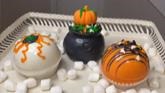 Spooky Hot Cocoa Bombs | Halloween Hot Chocolate Balls