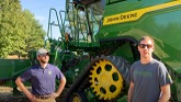 John Deere X9 in Early Corn in Ontario