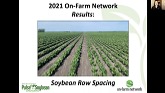 2021 Soybean Row Spacing Results