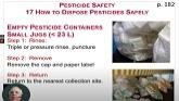 PVCC Chapter 18 Recycling and Disposal of Pesticide containers