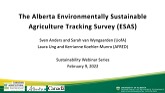 2021 Alberta Environmentally Sustainable Agriculture Tracking Survey Results