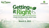 Getting it Right: Soybean and Pulse P...