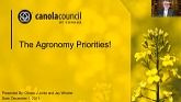 Canola Council of Canada Agronomic Priorities - Clint Jurke and Jay Whetter, CCC