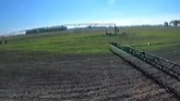First day spraying row crop