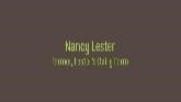 Women in Agriculture: Nancy Lester fr...